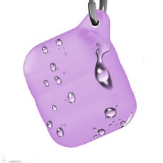 슈퍼쉘 방수 에어팟 케이스 + 철가루 방지 스티커 4종, 케이스(퍼플), 철가루 방지 스티커(랜덤 발송), 1개