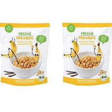 프레쉬프로인데 유기농 퍼프 125g, 바나나 + 바닐라 혼합맛, 2개