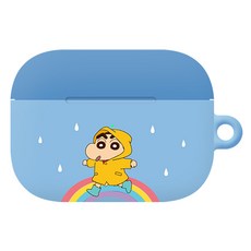 蠟筆小新彩色AirPods Pro硬殼, 單一商品, 藍色蠟筆小新