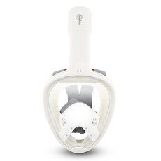 Diveepro 極限全臉浮潛面鏡 + 收納袋, 奶油白