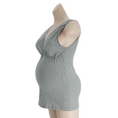 MUTTI MAMA 孕婦用基本款棉質彈性哺乳簡約背心