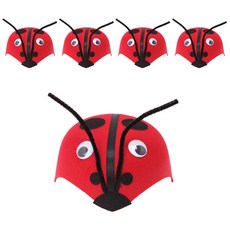 Party09 不織布動物帽, 瓢蟲, 5個