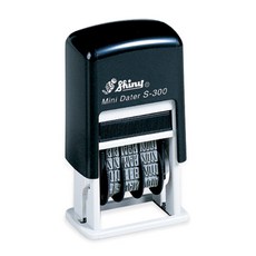 Shiny 잉크없는 패드 일부인 날짜 스탬프 S-300 랜덤 발송, 무지, 1개