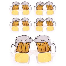 파티공구 맥주잔 안경, 혼합색상, 5개
