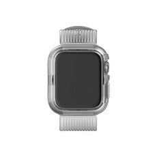 비쉐르 애플워치3/4/5/6/SE 스톰 실리콘 일체형 밴드 (38/40mm 호환 가능), 화이트, 1개