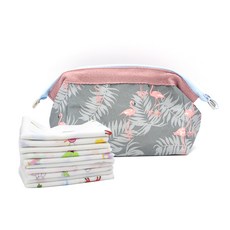 棉紗花紋手帕 10入+收納包