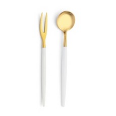 Cutipol Goa 白金茶餐具 2 件套, 1套, 茶匙+東方叉子