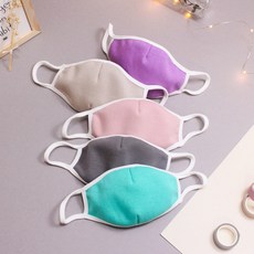 DRESSHOUSE 孩童素色立體布口罩組 5入