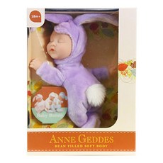 앤 게디스 클래식 베이비 버니 아기인형 23cm, 퍼플, 1개
