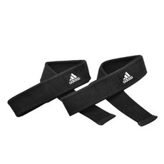 adidas 愛迪達 Fitness 舉重棉質拉力帶, 黑色