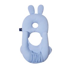 YannyHug 棉質立體哺乳枕, 天空藍, 1個