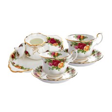 로얄알버트 2인 티세트 MONT, 1세트, 티컵 2p + 소서 2p + 도로시박스 + 트레이, 황실장미