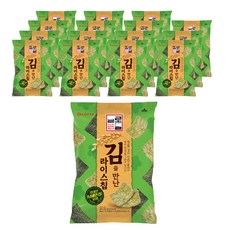 롯데제과 쌀로별 김을 만난라이스 칩, 50g, 16개