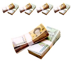 迷你鈔票花束 1萬韓元券 5張 + 5萬韓元券 5張, 混合色