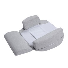 dwomen 高級防翻轉哺乳枕+墊套, 灰色