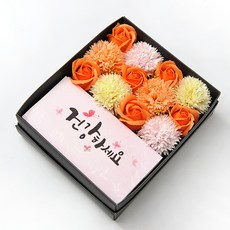 행복한세상 비누꽃 카네이션 용돈박스 소, 옐로우, 2개