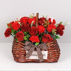 和諧大愛康乃馨籃, 紅色