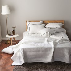 넬소노 베니 퓨어 모달 패밀리 패드 + 베개 커버 세트, 화이트