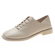 마켓에이 여성용 가죽 캐주얼 트렌디 스티칭 로퍼