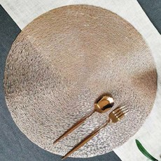 보르티체 테이블 매트 2p, 로즈골드, 380 x 380 mm, 2개