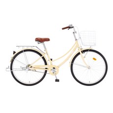 삼천리자전거 시티형자전거 선데이 1단 66.04cm, 라이트베이지, 171cm, 1개