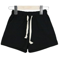 nykids 兒童透氣素色側開衩鬆緊短褲