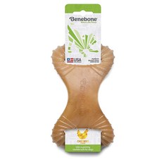 Benebone 牙嚼雞味狗狗牙科玩具 中號, 混色, 1個