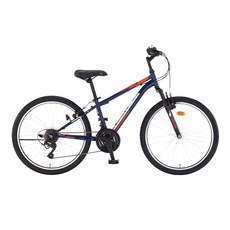 삼바몰 24 태풍 GS 21단 MTB 자전거, 다크블루, 1590mm, 1개