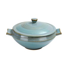 iwooa 瓷鍋蓋雙手料理碗, 薄荷, 1個