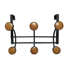 Walled Garden 6線門鉤衣架, 黑色的, 1個