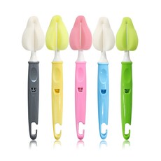 lieto 可掛式奶嘴清潔刷 5入, 顏色隨機, 1組