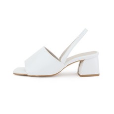 dangolunni 女款基本款Monday繫帶涼鞋 5cm, 白色, 225