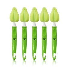 lieto 可掛式奶嘴清潔刷, 綠色, 5入