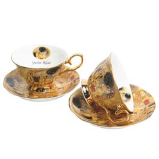 Kiss 骨瓷 2人組咖啡杯組, 混合顏色, 2套