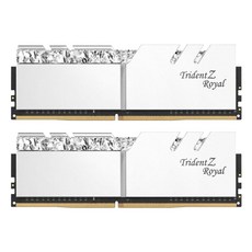 지스킬 DDR4 PC4 24000 CL16 TRIDENT Z ROYAL 램 데스크탑용 실버 8G x 2p, F4-3000C16D-16GTRS, 2개