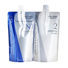 SHISEIDO 資生堂 受損髮專用水質感燙髮劑 第1劑 400ml+第2劑 400ml, 1組