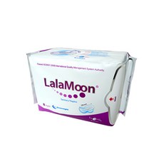LalaMoon 夜用衛生棉護翼, 8件, 1包