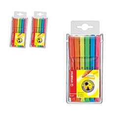 STABILO 思筆樂 Flash 4色熒光筆套組, 混色, 3套