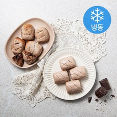 착한떡 아기바게트 찰떡생지 초코 (냉동), 50g, 10개