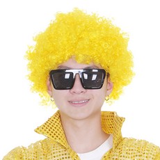 LivingDA 小丑假髮 2入, 黃色