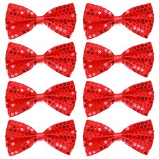 Party09 高級亮片蝴蝶領結, 紅色, 8個