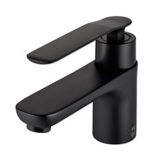 Dineeng Harmony 高級黑色單孔洗臉盆龍頭 DL605L, 1個