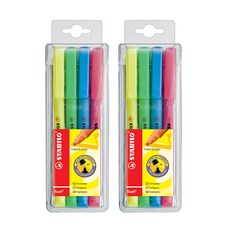 STABILO 思筆樂 Flash 6色熒光筆套組, 混色, 2套