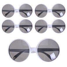 파티공구 써클안경, 화이트, 5개