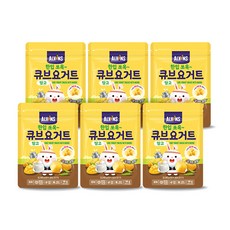 埃爾文的一口立方體優格餅乾, 芒果口味, 16g, 6包