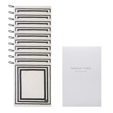 Songwol 松月 方框可掛式擦手巾+包裝禮盒, 灰色的, 10套