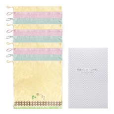 Songwol 松月 蜜蜂柵欄刺繡擦手巾+包裝盒, 隨機發貨, 10套