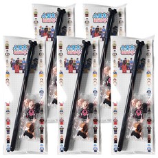 투영 블럭 중성 펜, 서핑, 5개