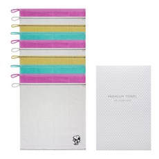 Songwol 松月 蝴蝶結史努比刺繡格紋擦手巾+包裝盒, 隨機發貨, 10套