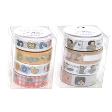 indigo 問題回答每日美紋紙美眉 4 種 + 目標 4 種套組, 混色, 1套